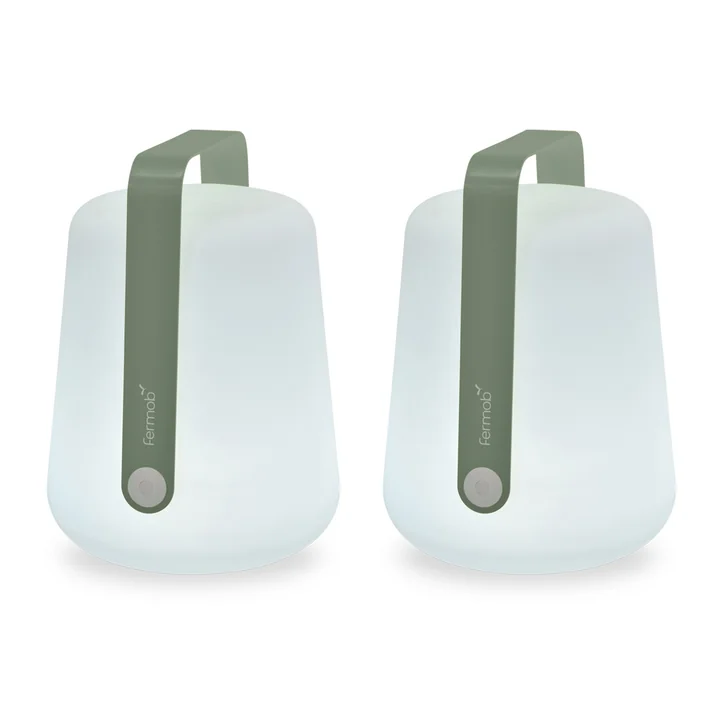 Fermob - Balad Battery LED light, H 38 cm, cactus (set of 2)
