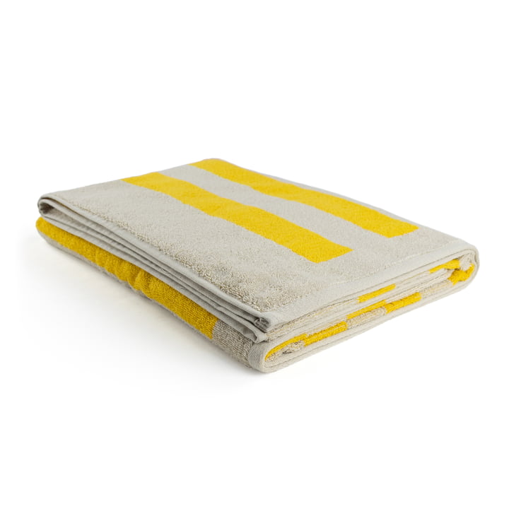 Meryl bath towel from Studio Zondag in the version camel / yellow
