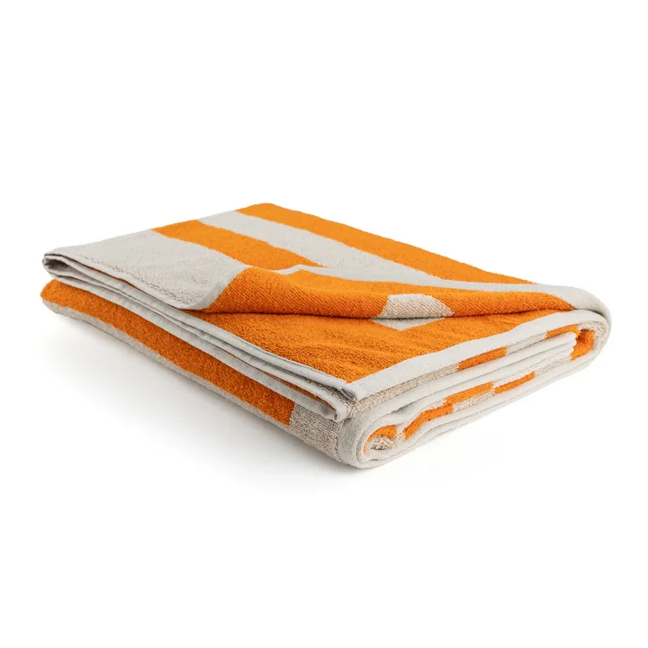 Meryl bath towel from Studio Zondag in the version camel / orange
