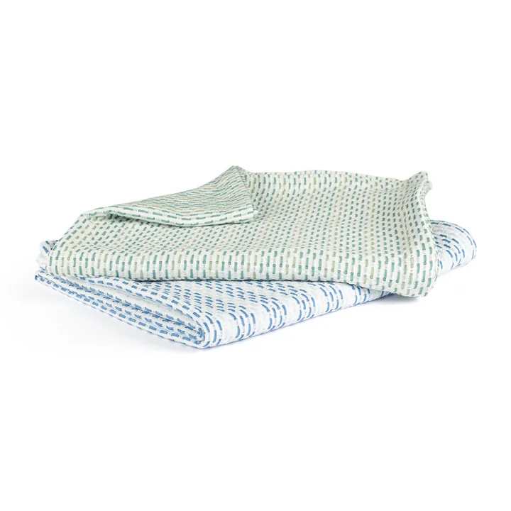 Studio Zondag - Tablecloth, 130 x 170 cm, green and blue