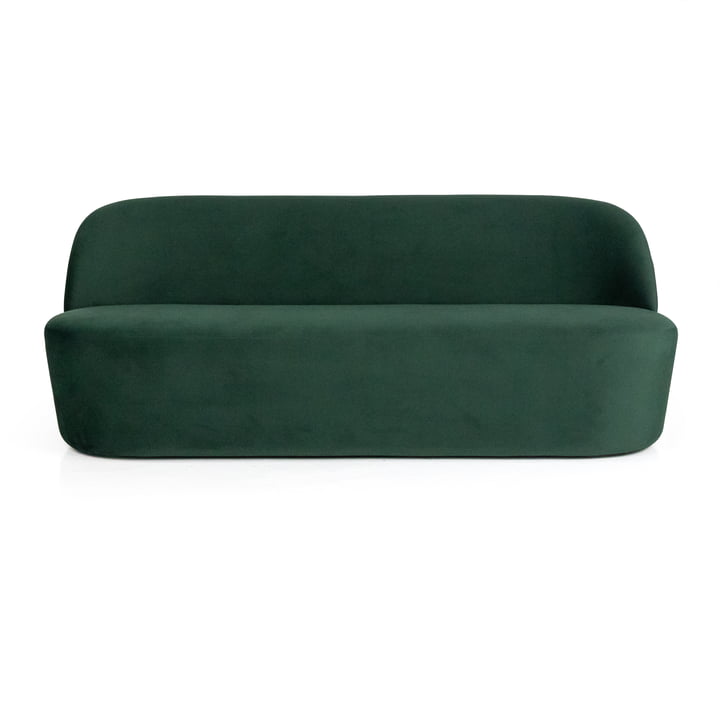 Studio Zondag - Clare 2 seater sofa, dark green / flow velvet (40)