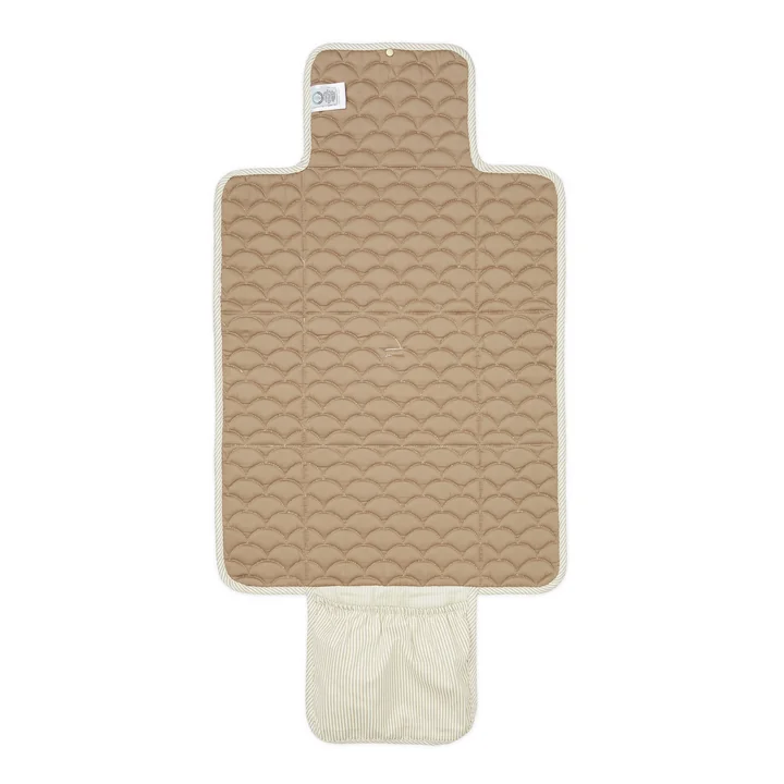 Cam Cam Copenhagen - Quilted changing mat, classic stripes camel