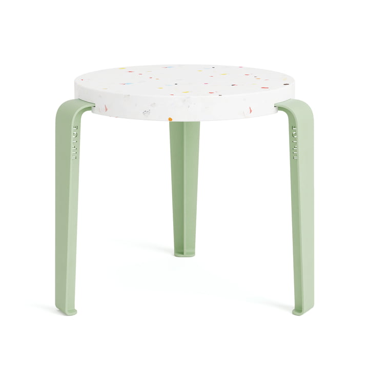 MINI LOU children's stool Tutti, recycled plastic, dino green from TipToe