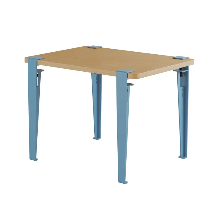 Children's desk, solid oak, wal blue from TipToe