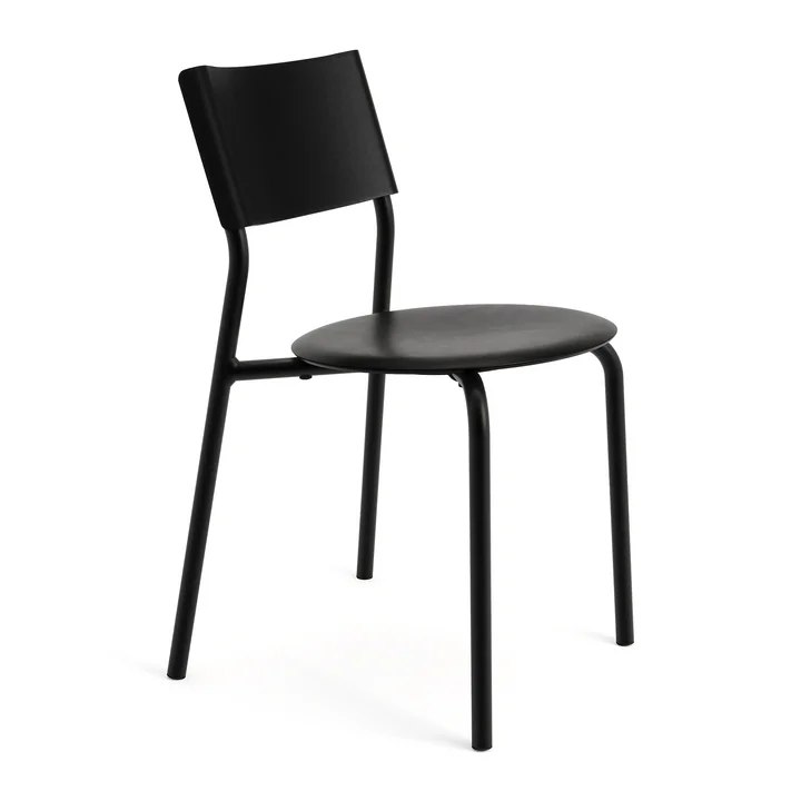 Chair SSDr, recycled plastic / steel, graphite black of TipToe