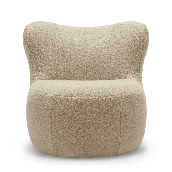 freistil - 173 armchair (Teddy Edition), stone gray (6532)