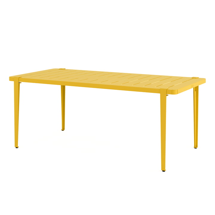 Garden table MIDI Collection, 190 x 90 cm, sunny yellow from TipToe