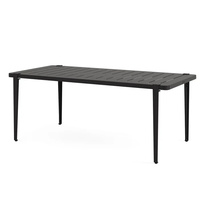 Garden table MIDI collection, 190 x 90 cm, graphite black by TipToe