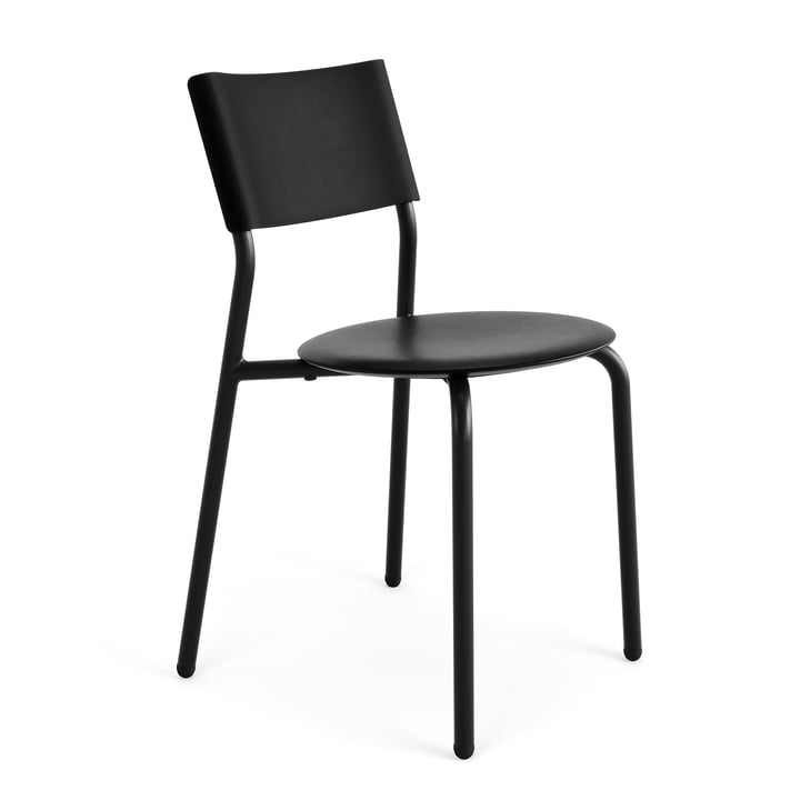 Garden chair SSDr, recycled plastic / steel, graphite black from TipToe
