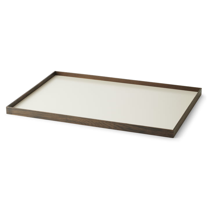 Frame Tray, large, smoked oak / beige from Gejst