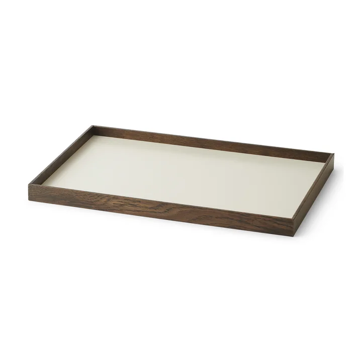 Frame Tray, medium, smoked oak / beige from Gejst