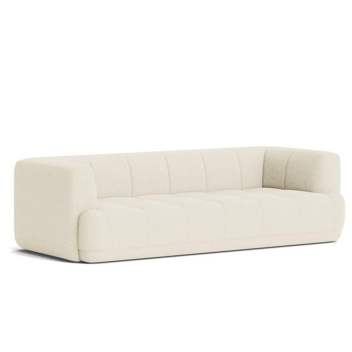 Quilton 3 seater sofa, Flamiber cream from HAY