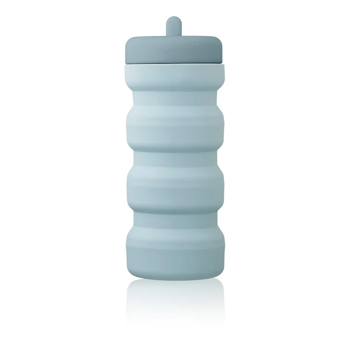 Wilson Foldable drinking bottle, sea blue / whale blue by LIEWOOD