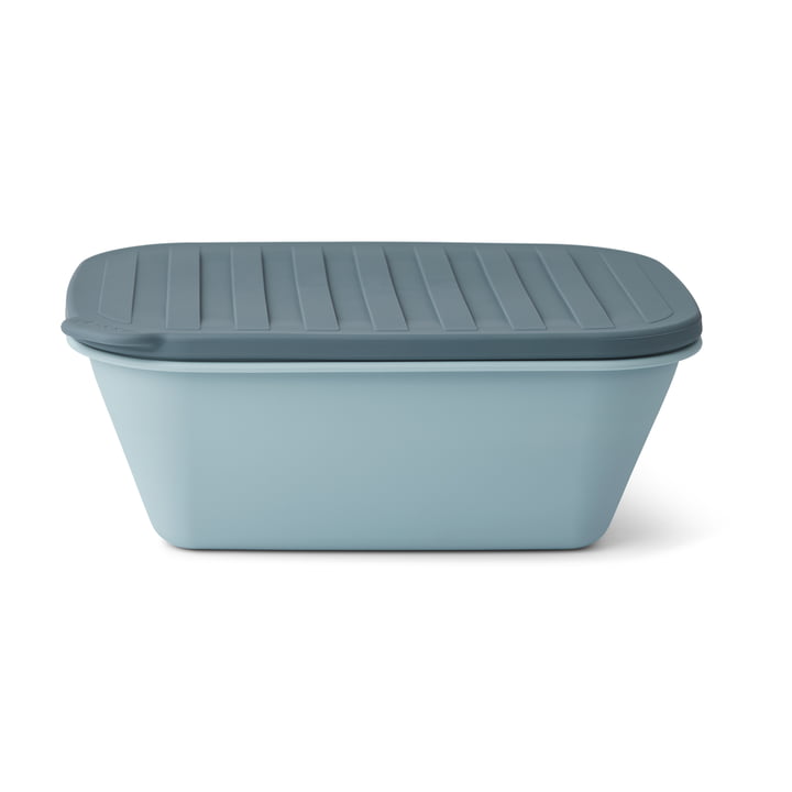 Franklin foldable lunchbox, sea blue / whale blue by LIEWOOD
