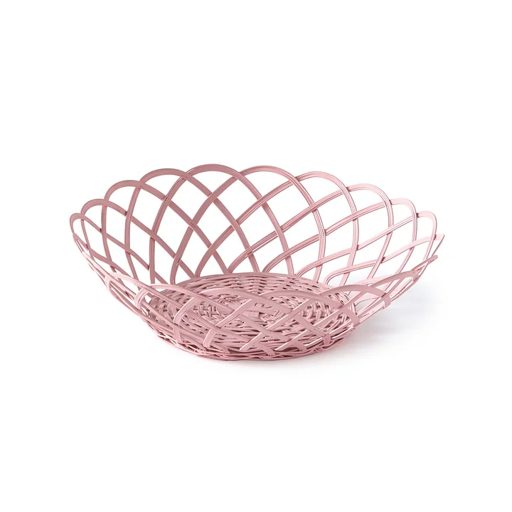 POLSPOTTEN - Bakkie Basket, lace, pink