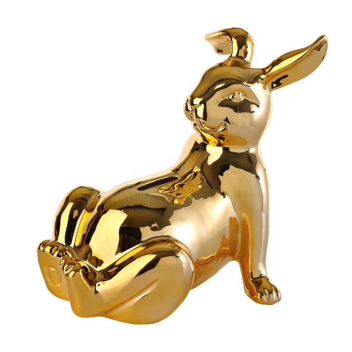Pols Potten - Bunny Belly money box, gold
