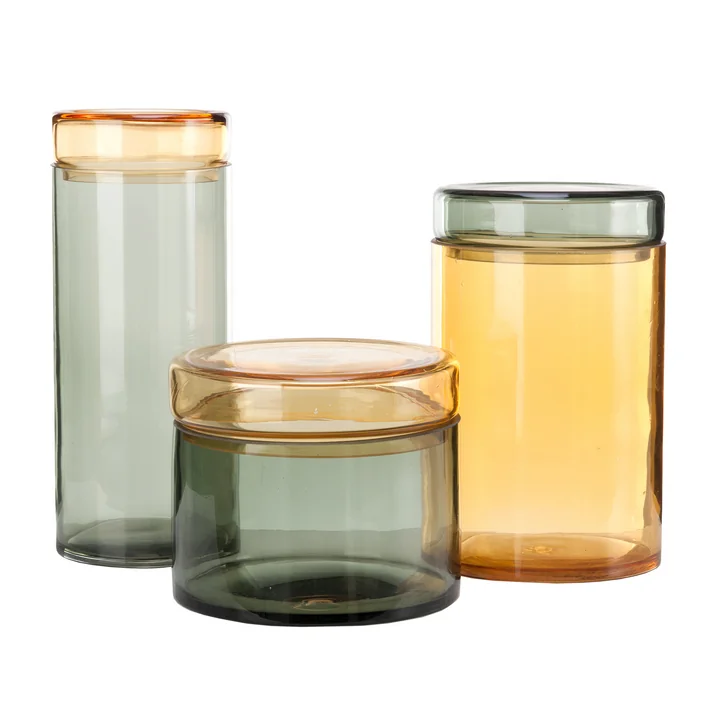 Pols Potten - Caps & Jars Storage tin, multicolored (set of 3)