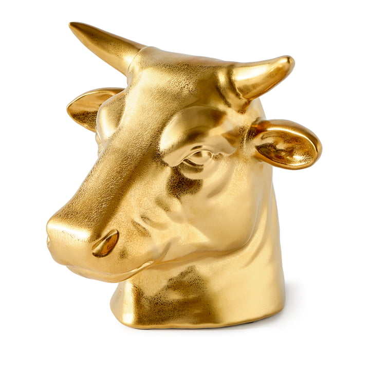 Pols Potten - Don't Eat Me, Save Me Cow money box, gold