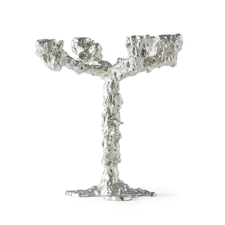 Pols Potten - Drip Candlestick, 4-arm, silver