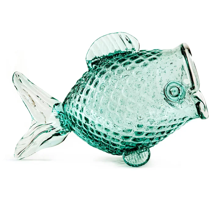 Pols Potten - Fat Fish Storage jar, green