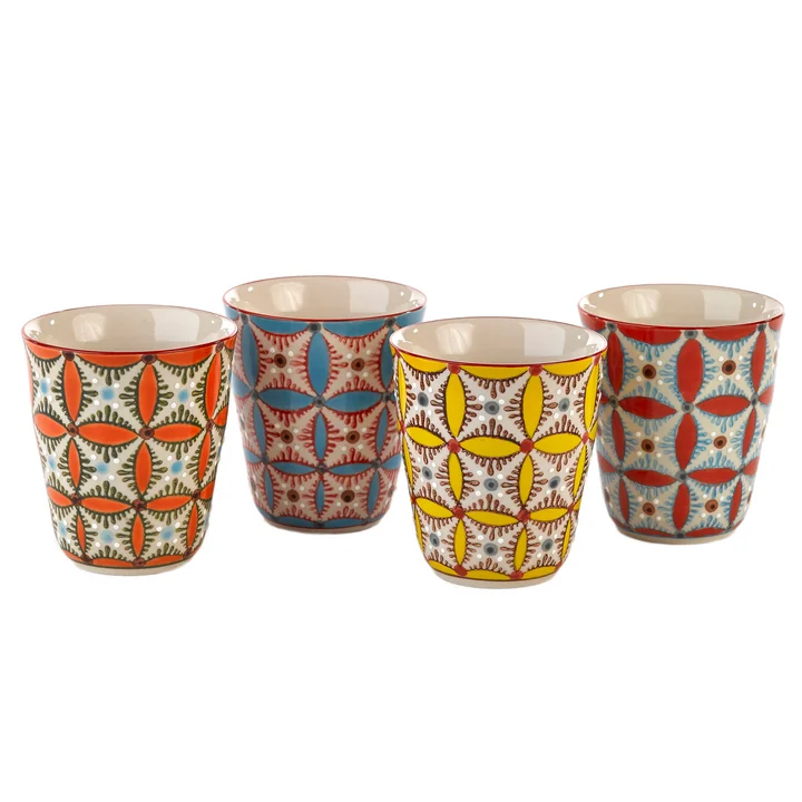 Pols Potten - Hippy Mug, various colors (set of 4)