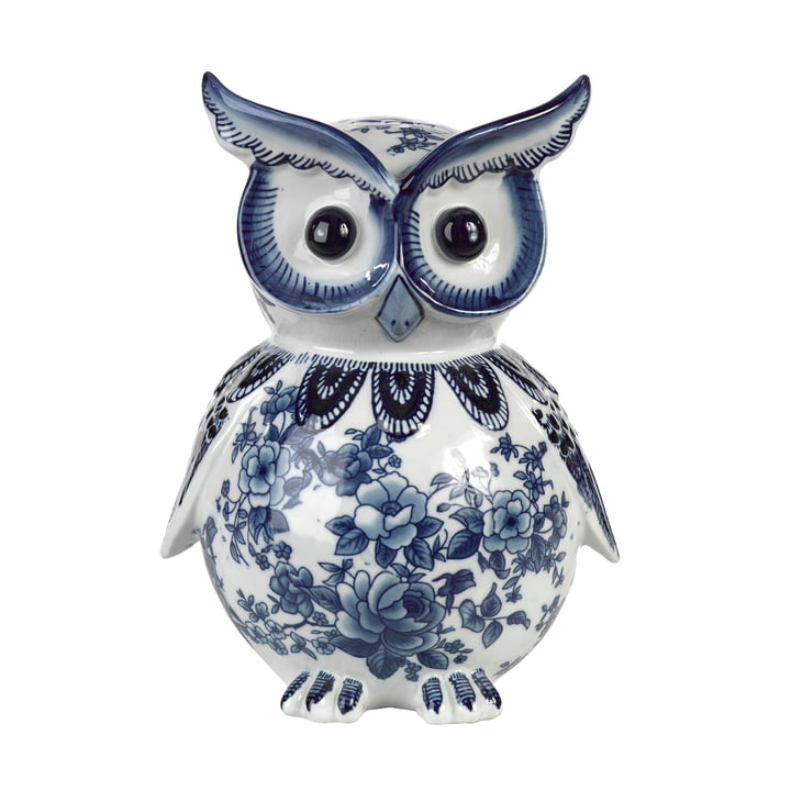 Pols Potten - Money box owl, dark blue