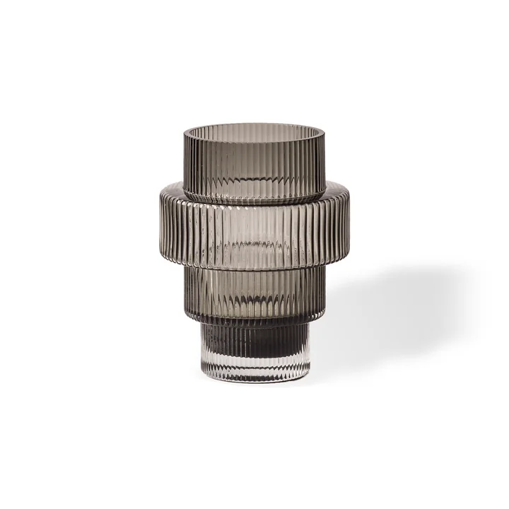 Steps Candle holder, Ø 12 cm, gray from Pols Potten