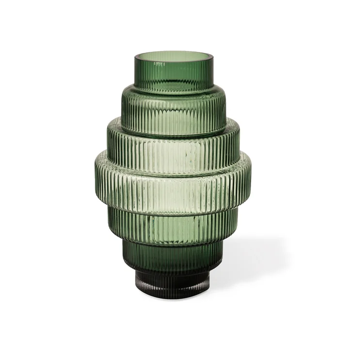 Steps Vase S, green from Pols Potten