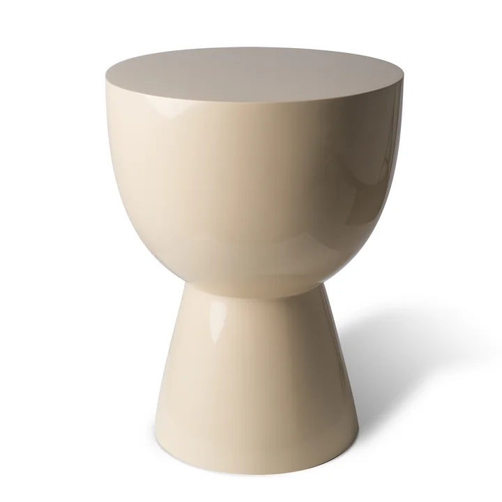 Tam Tam stool, h 46 cm, beige by Pols Potten