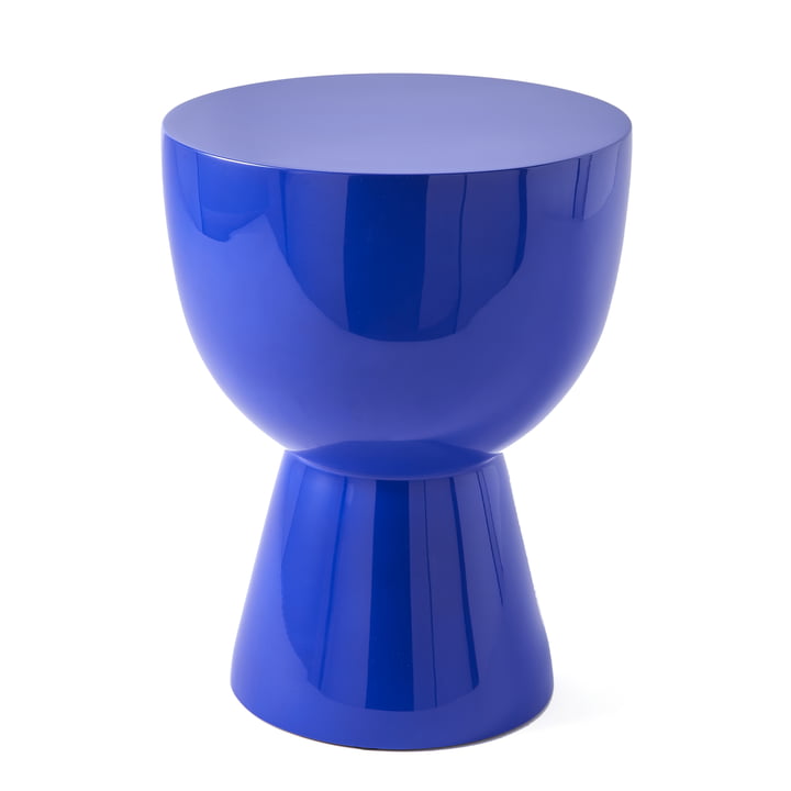 Tam Tam stool, h 46 cm, dark blue by Pols Potten
