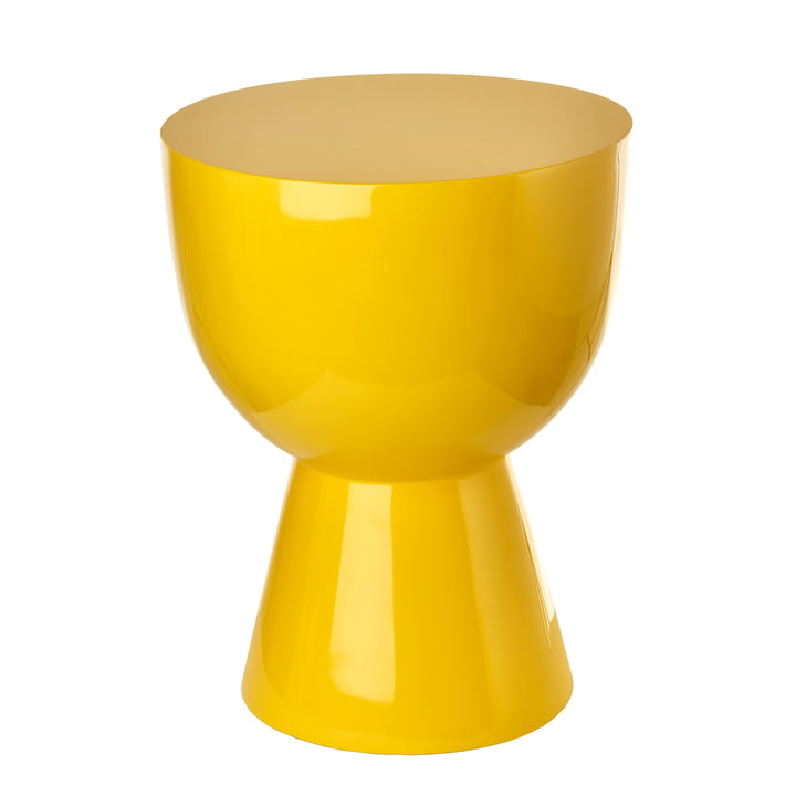Tam Tam stool, h 46 cm, yellow by Pols Potten