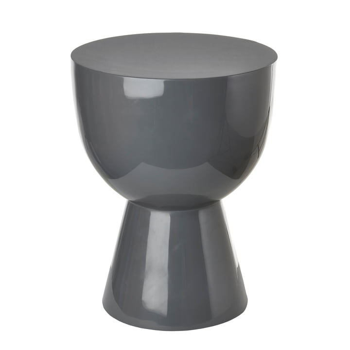 Tam Tam stool, h 46 cm, gray by Pols Potten