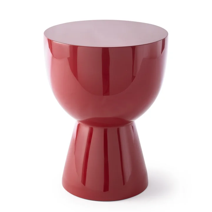 Tam Tam stool, h 46 cm, ruby red by Pols Potten