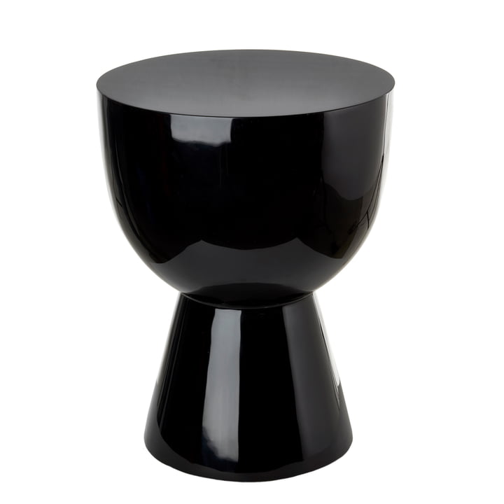 Tam Tam stool, h 46 cm, black by Pols Potten