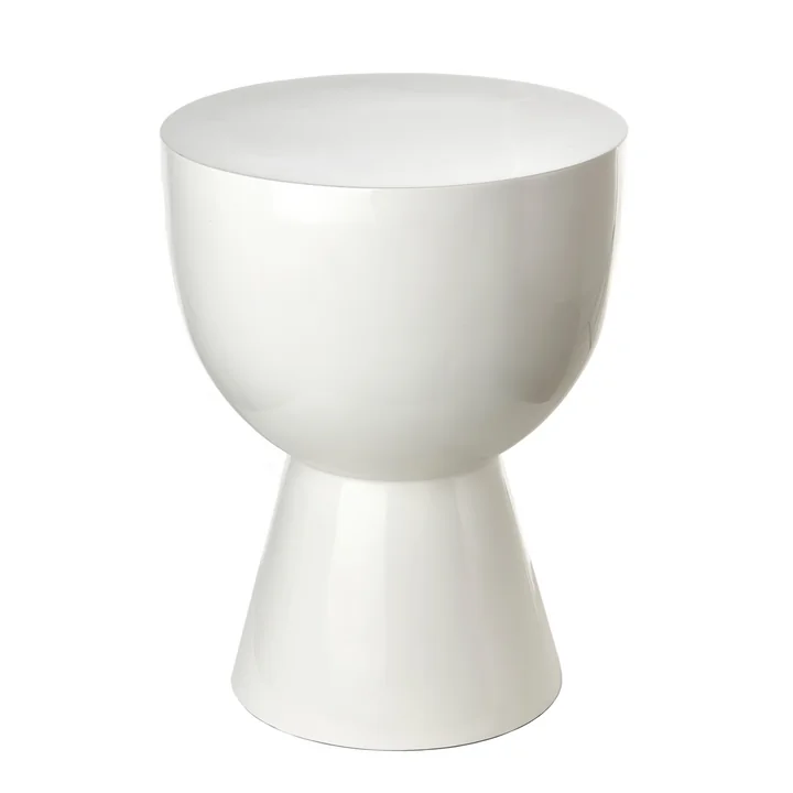 Tam Tam stool, h 46 cm, white by Pols Potten