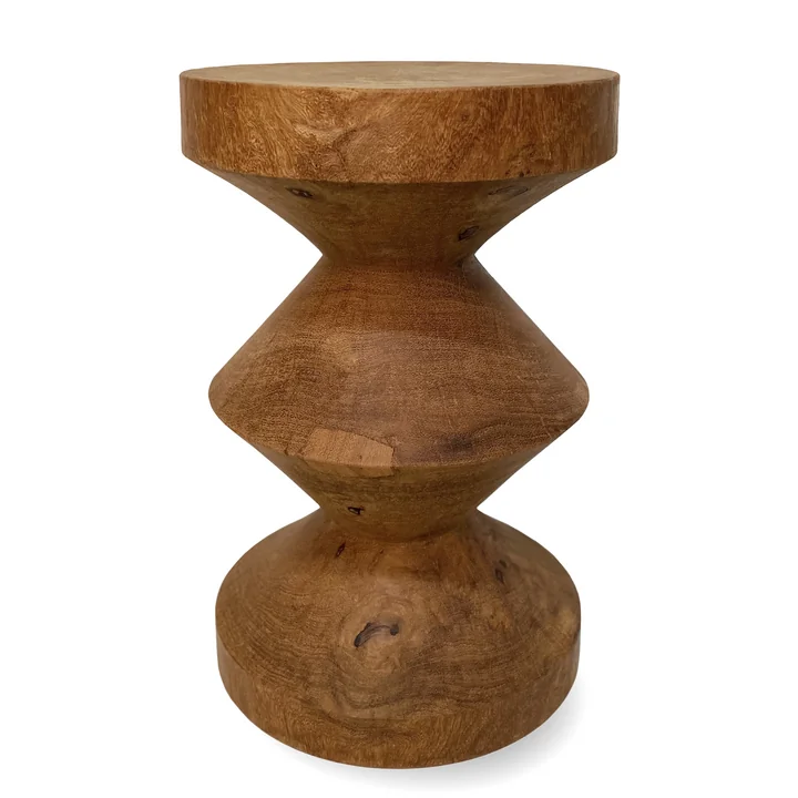 Zig Zag Stool, cognac from Bloomingville