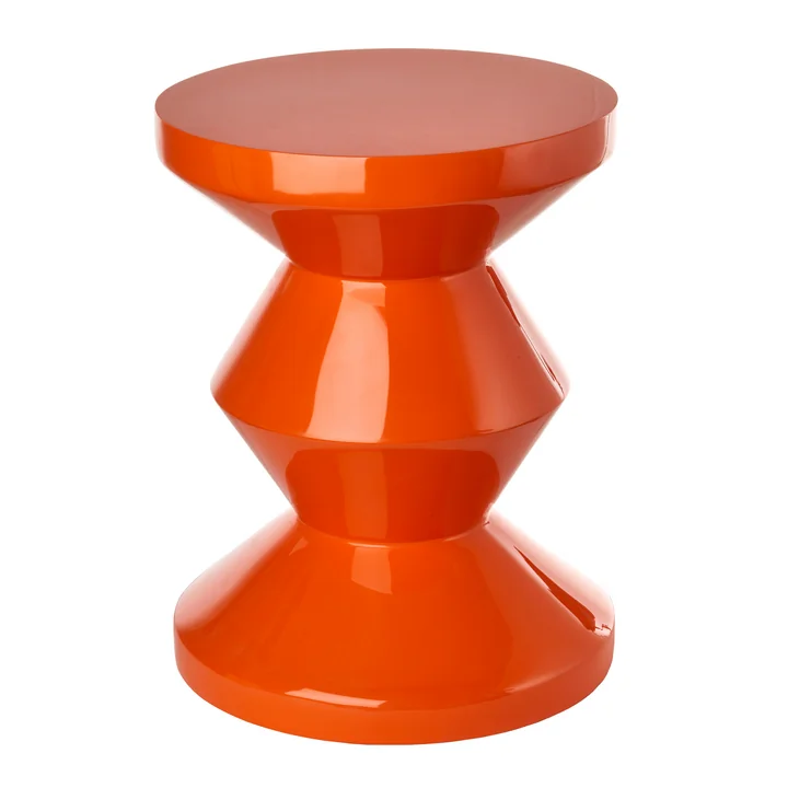 Zig Zag Stool, orange from Pols Potten