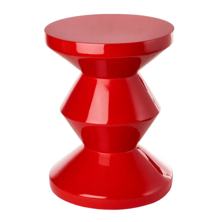 Zig Zag Stool, red from Pols Potten