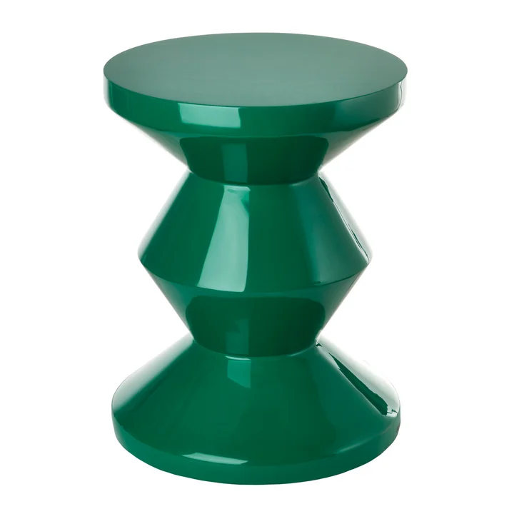 Zig Zag Stool, emerald green from Bloomingville