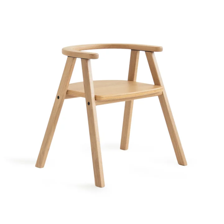 Nobodinoz - Growing Green Children's chair, natural oak