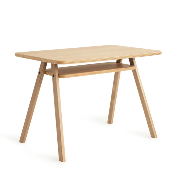 Nobodinoz - Growing Green Children's table, natural oak