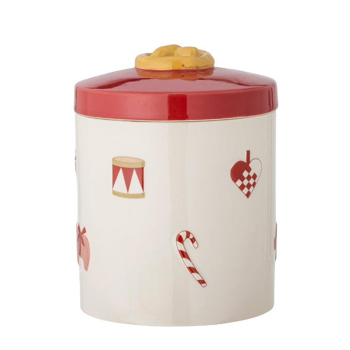 Bloomingville - Yule Tin with lid, red