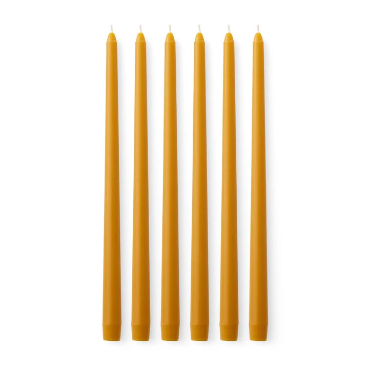 Audo - Spire Stick candle, H 38 cm, ocher (set of 6)