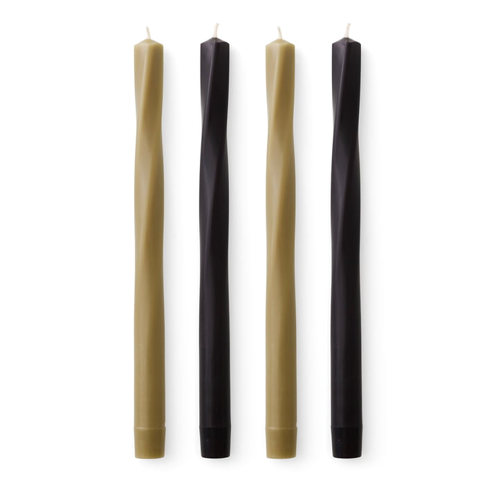 Audo - Twist Stick candle, H 30 cm, neutral (set of 4)