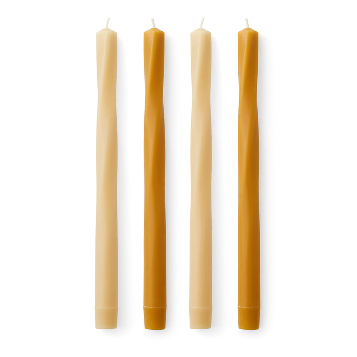 Audo - Twist Stick candle, H 30 cm, warm (set of 4)