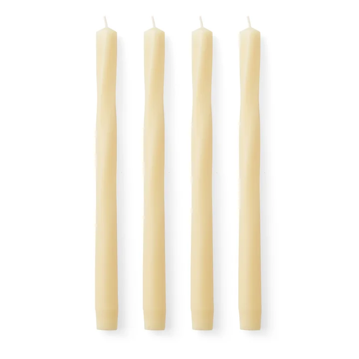 Audo - Twist Stick candle, H 30 cm, ivory (set of 4)