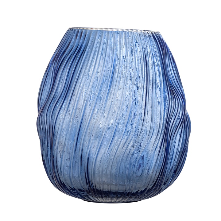 Bloomingville - Leyla Vase, H 22,5 cm, blue