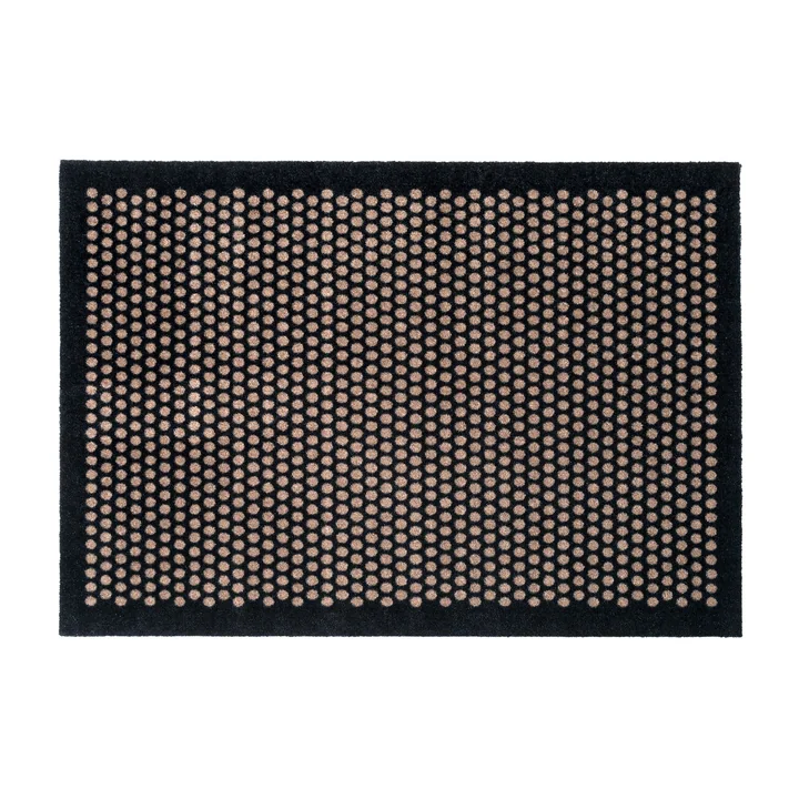 tica copenhagen - Dot Doormat 90 x 130 cm, sand / black