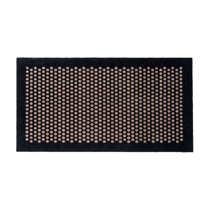 tica copenhagen - Dot Doormat 67 x 120 cm, sand / black