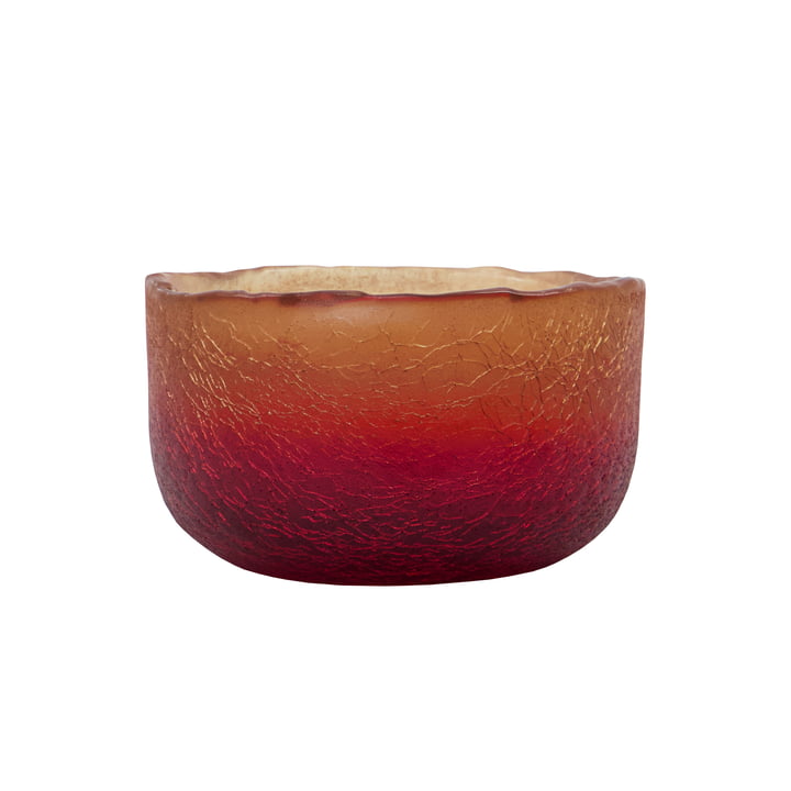 Crackle Tealight holder from House Doctor in color red